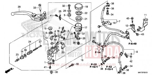 MAITRE-CYLINDRE DE FREIN AVANT CYLINDRE (CBR1000RA/S1/S2) CBR1000S1J de 2018